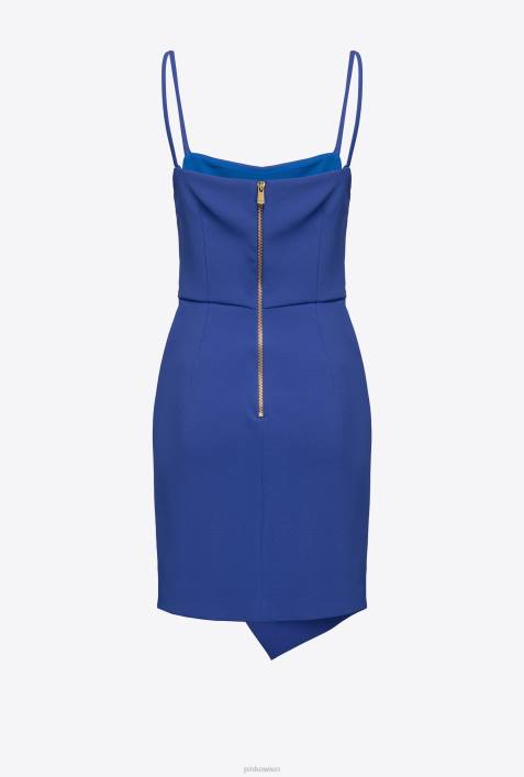 kurze Kleider | Pinko Gespenstblau Minikleid mit DrapierungZ4ZP177
