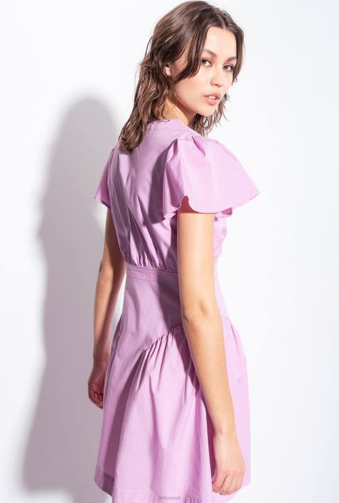 kurze Kleider | Pinko dunkler Safran Minikleid aus PopelineZ4ZP93