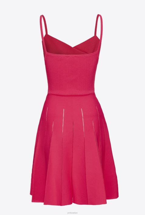 kurze Kleider | Pinko himbeerrot Minikleid aus StrickZ4ZP146