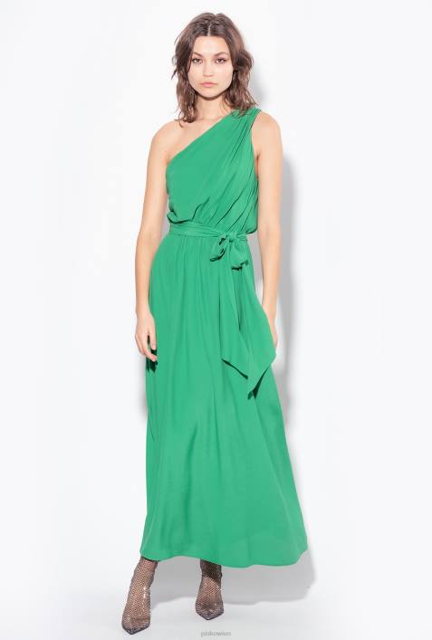 lange Kleider | Pinko Amazonas One-Shoulder-Kleid aus marokkanischem KreppZ4ZP10