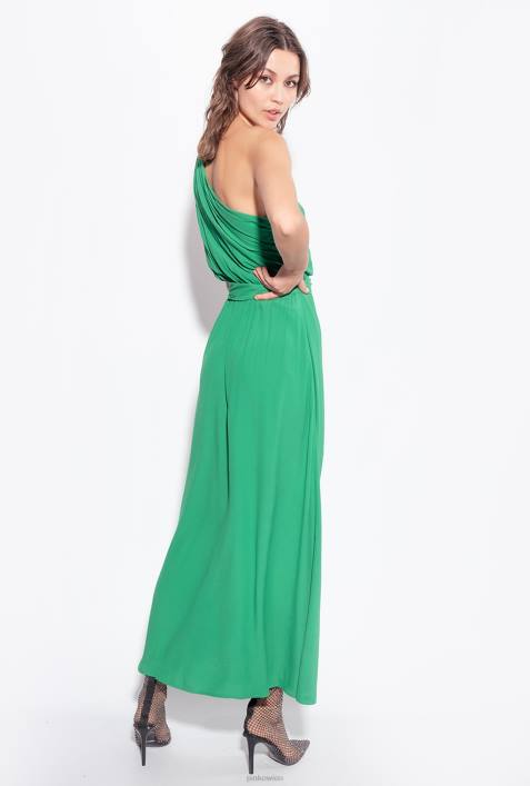 lange Kleider | Pinko Amazonas One-Shoulder-Kleid aus marokkanischem KreppZ4ZP10