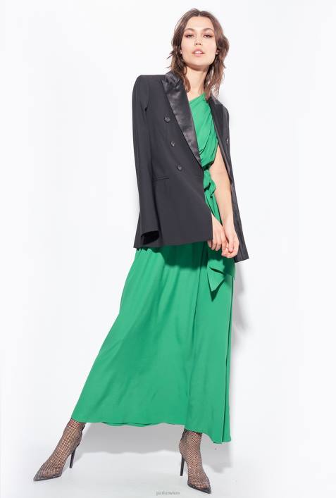 lange Kleider | Pinko Amazonas One-Shoulder-Kleid aus marokkanischem KreppZ4ZP10