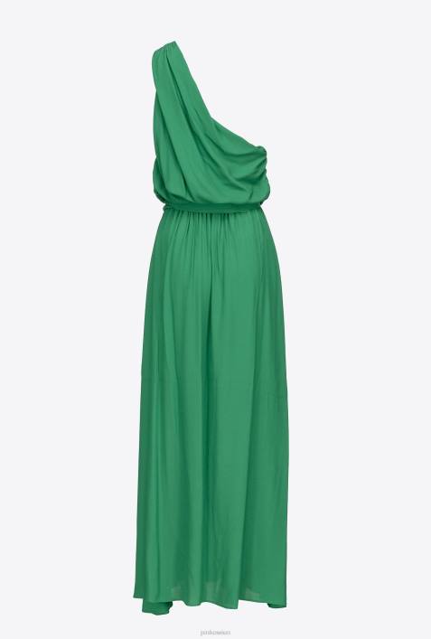 lange Kleider | Pinko Amazonas One-Shoulder-Kleid aus marokkanischem KreppZ4ZP10