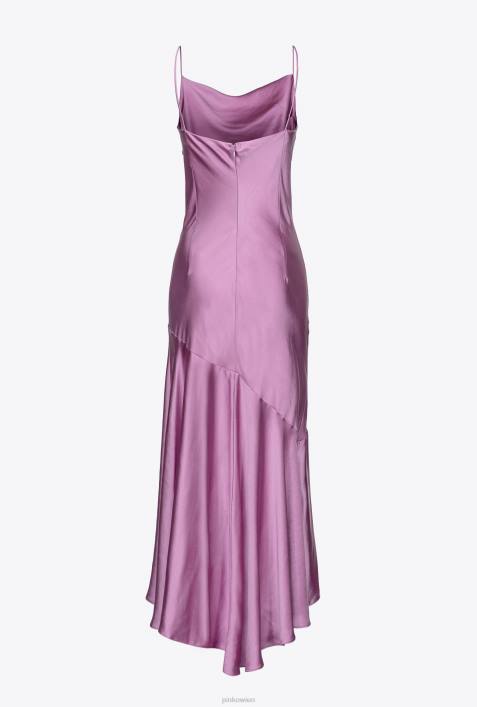 lange Kleider | Pinko Orchidee Kleid aus gehämmertem SatinZ4ZP38