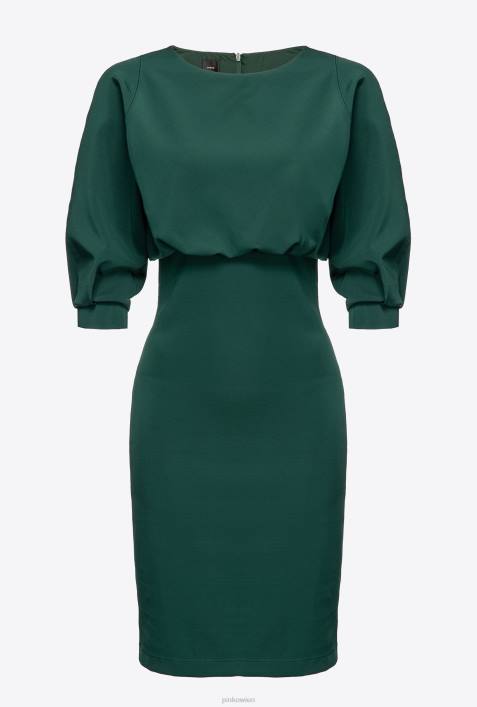 mittellange Kleider | Pinko Ponderosagrün Midikleid mit EtuirockZ4ZP214
