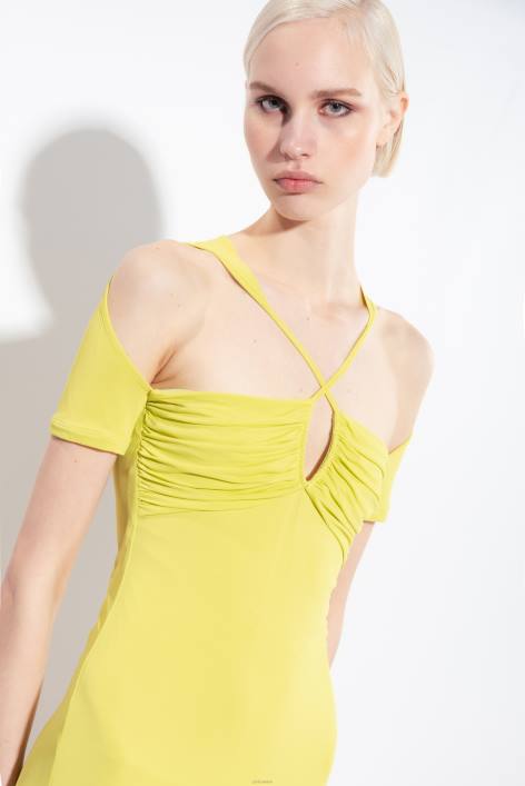 mittellange Kleider | Pinko grün - Solfatara Fließendes Midikleid aus JerseyZ4ZP4
