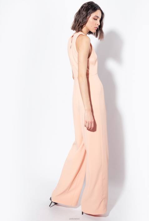 Overalls und Latzhosen | Pinko Altrosa Overall mit BlumenbroscheZ4ZP107
