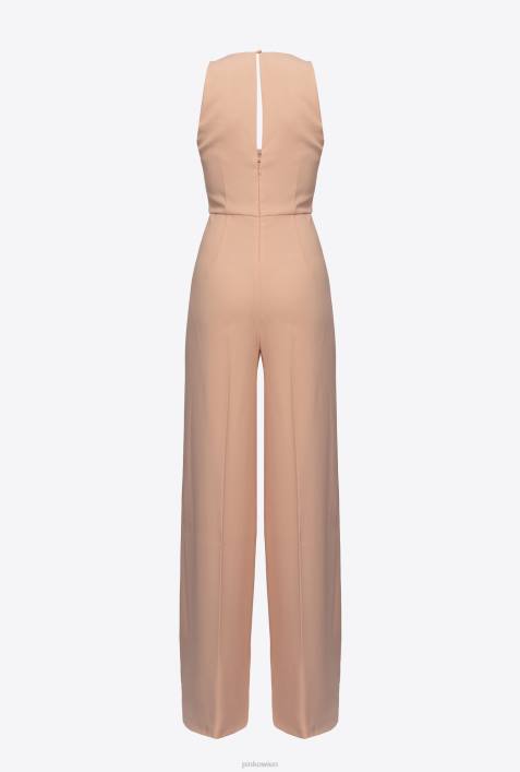 Overalls und Latzhosen | Pinko Altrosa Overall mit BlumenbroscheZ4ZP107