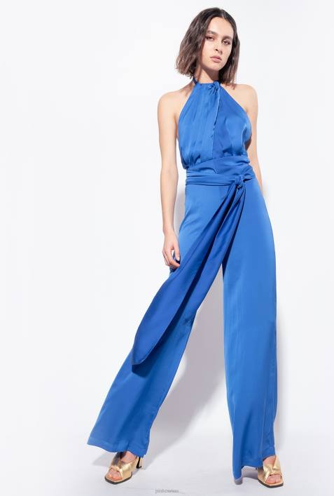 Overalls und Latzhosen | Pinko Blau leichter Overall mit SchärpeZ4ZP7