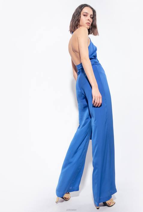 Overalls und Latzhosen | Pinko Blau leichter Overall mit SchärpeZ4ZP7