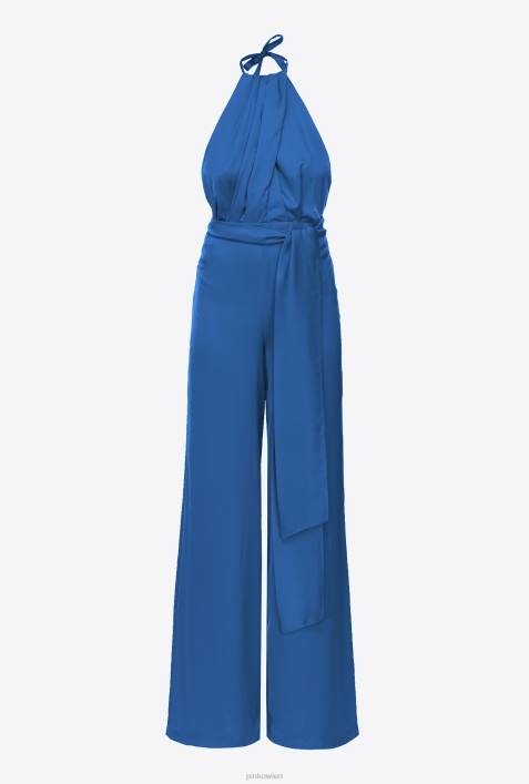 Overalls und Latzhosen | Pinko Blau leichter Overall mit SchärpeZ4ZP7