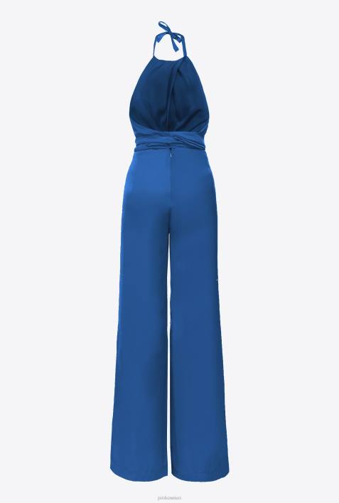 Overalls und Latzhosen | Pinko Blau leichter Overall mit SchärpeZ4ZP7
