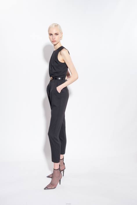 Overalls und Latzhosen | Pinko Limousine schwarz Overall mit Ausschnitt vorneZ4ZP84