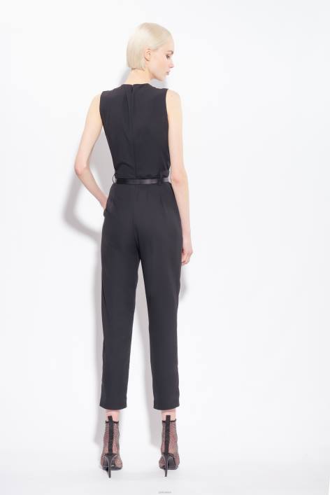 Overalls und Latzhosen | Pinko Limousine schwarz Overall mit Ausschnitt vorneZ4ZP84