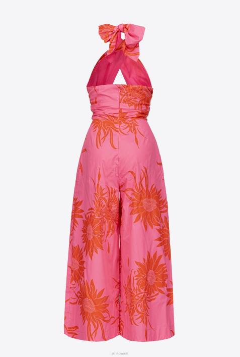 Overalls und Latzhosen | Pinko Pink Rot Overall mit großen bedruckten BlumenZ4ZP67