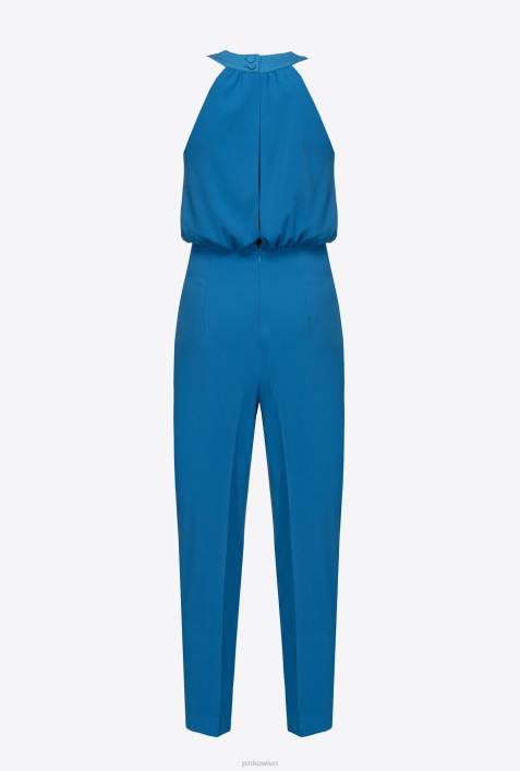 Overalls und Latzhosen | Pinko Regisseur blau Overall aus Envers-SatinZ4ZP154