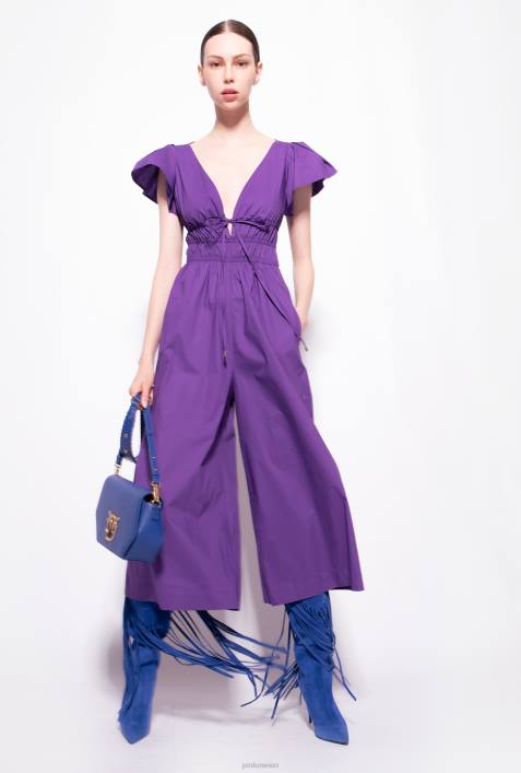 Overalls und Latzhosen | Pinko Stolz lila Overall aus BaumwollpopelineZ4ZP151