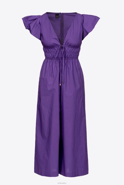 Overalls und Latzhosen | Pinko Stolz lila Overall aus BaumwollpopelineZ4ZP151
