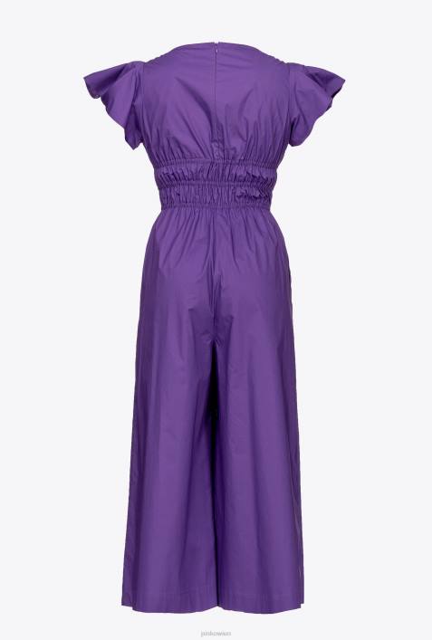 Overalls und Latzhosen | Pinko Stolz lila Overall aus BaumwollpopelineZ4ZP151