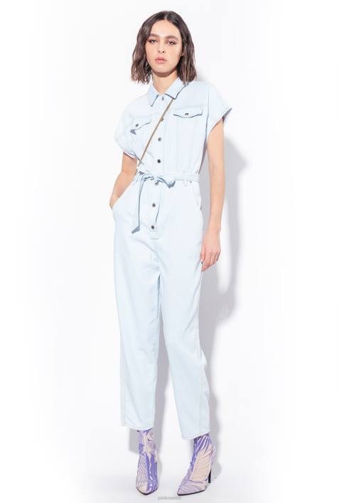 Overalls und Latzhosen | Pinko leichte Bleichwäsche leichter JeansoverallZ4ZP129