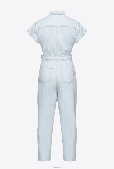 Overalls und Latzhosen | Pinko leichte Bleichwäsche leichter JeansoverallZ4ZP129