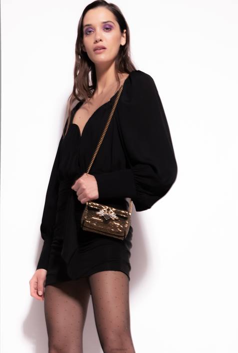 Blusen | Pinko Limousine schwarz Bluse mit HerzausschnittZ4ZP305