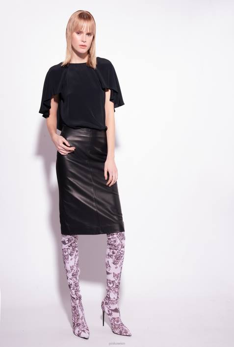 Blusen | Pinko Limousine schwarz Bluse mit RüschendetailsZ4ZP284