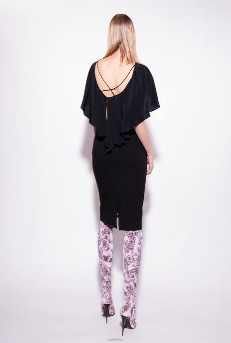 Blusen | Pinko Limousine schwarz Bluse mit RüschendetailsZ4ZP284