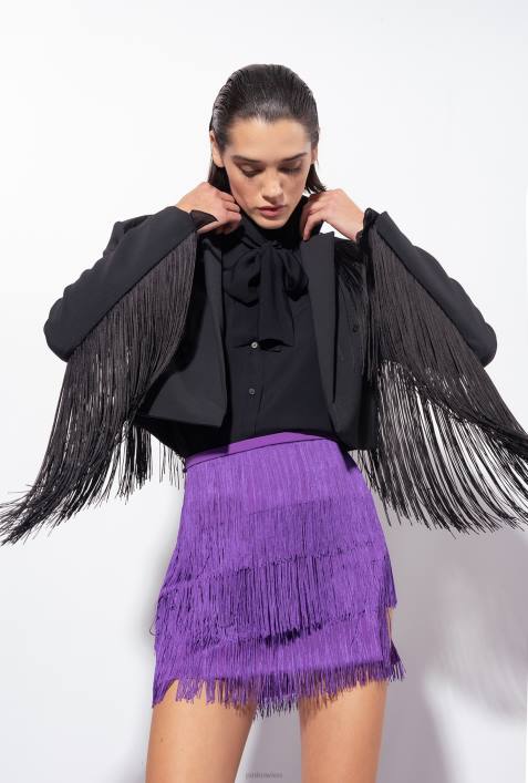Blusen | Pinko Limousine schwarz Bluse mit Schleife und RüschenZ4ZP238