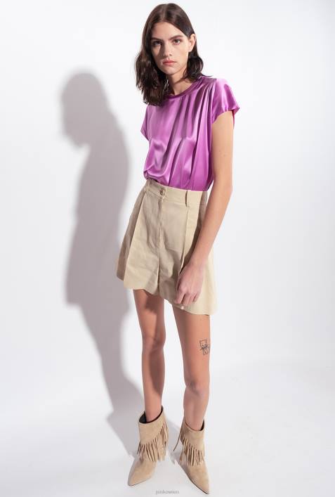 Blusen | Pinko Oper lila Oberteil aus Stretch-SatinZ4ZP244