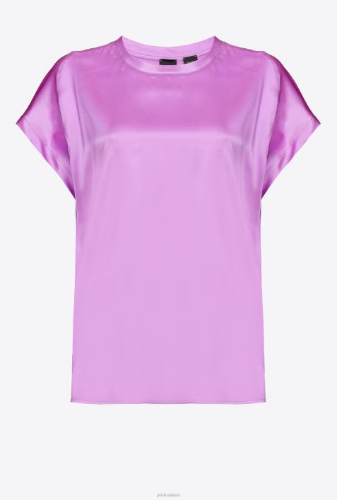 Blusen | Pinko Oper lila Oberteil aus Stretch-SatinZ4ZP244