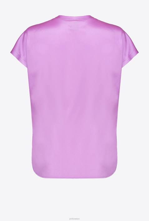 Blusen | Pinko Oper lila Oberteil aus Stretch-SatinZ4ZP244