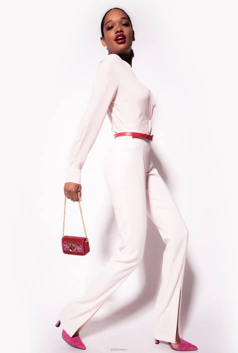 Blusen | Pinko Pfirsich-Parfait-Rose Seidenbluse mit Twist-DetailZ4ZP285