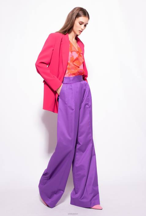 Blusen | Pinko Pink Rot Bluse mit großen bedruckten BlumenZ4ZP243