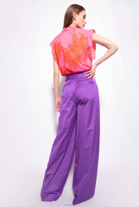 Blusen | Pinko Pink Rot Bluse mit großen bedruckten BlumenZ4ZP243
