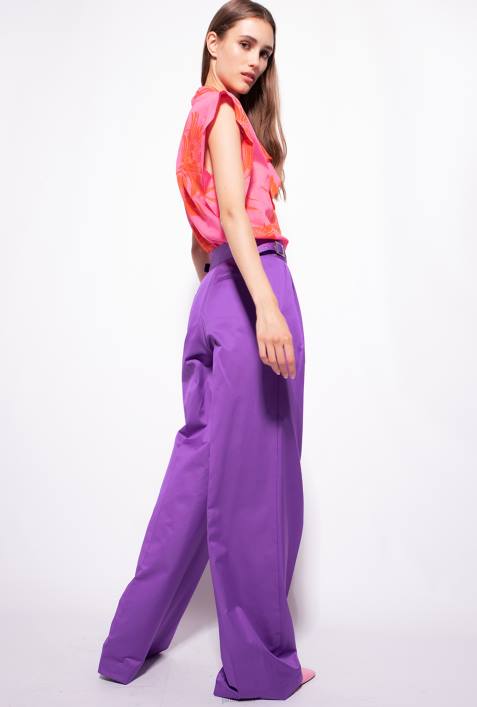 Blusen | Pinko Pink Rot Bluse mit großen bedruckten BlumenZ4ZP243