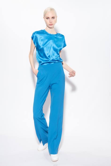 Blusen | Pinko Regisseur blau Oberteil aus Stretch-SatinZ4ZP245