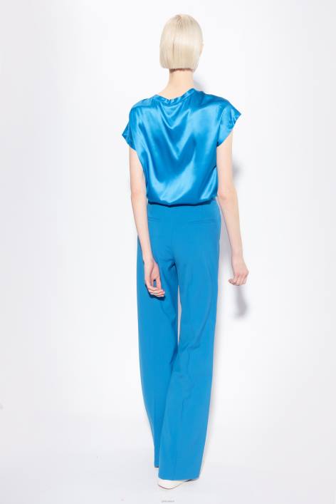 Blusen | Pinko Regisseur blau Oberteil aus Stretch-SatinZ4ZP245