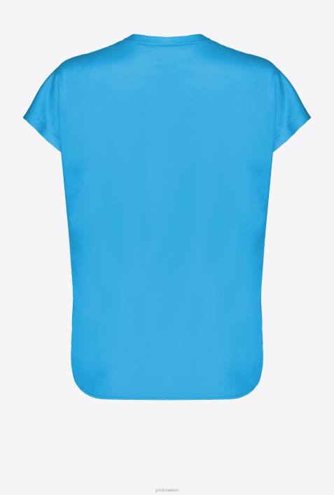 Blusen | Pinko Regisseur blau Oberteil aus Stretch-SatinZ4ZP245