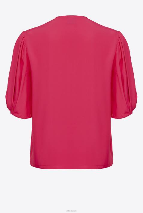 Blusen | Pinko gemütliches Fuchsia Bluse mit SchnürungZ4ZP278