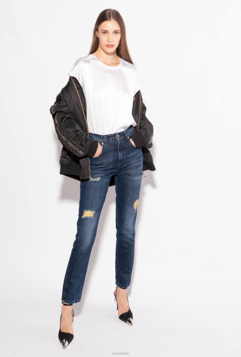 Blusen | Pinko helles Weiss Oberteil aus Stretch-SatinZ4ZP315