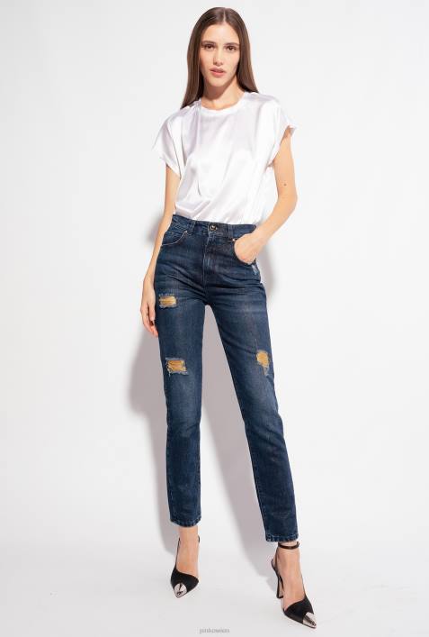 Blusen | Pinko helles Weiss Oberteil aus Stretch-SatinZ4ZP315
