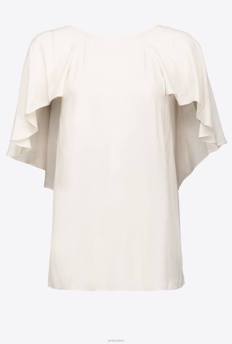 Blusen | Pinko rosa rauchweiß Bluse mit RüschendetailsZ4ZP283