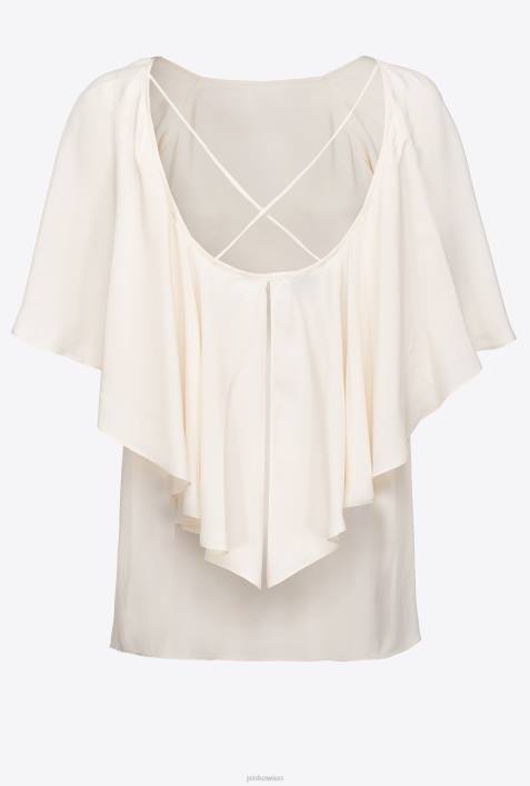 Blusen | Pinko rosa rauchweiß Bluse mit RüschendetailsZ4ZP283