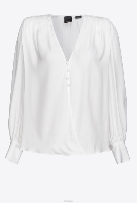 Blusen | Pinko wolkenweiß Bluse mit KnöpfenZ4ZP297