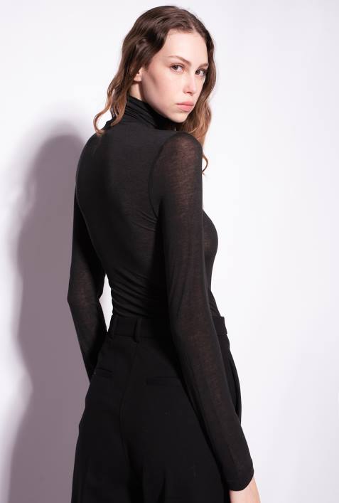 Pullover | Pinko Limousine schwarz Rollkragenpullover aus KaschmirmischungZ4ZP476