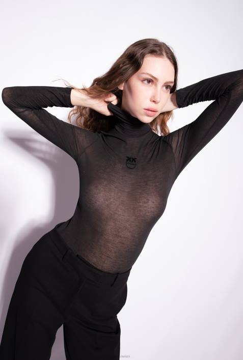 Pullover | Pinko Limousine schwarz Rollkragenpullover aus KaschmirmischungZ4ZP476