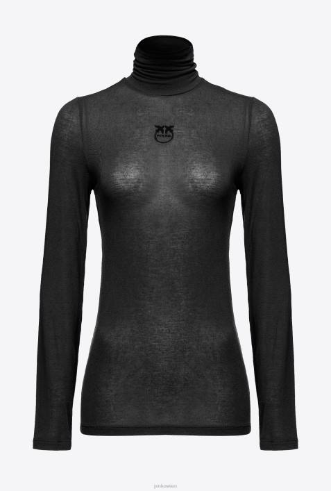 Pullover | Pinko Limousine schwarz Rollkragenpullover aus KaschmirmischungZ4ZP476