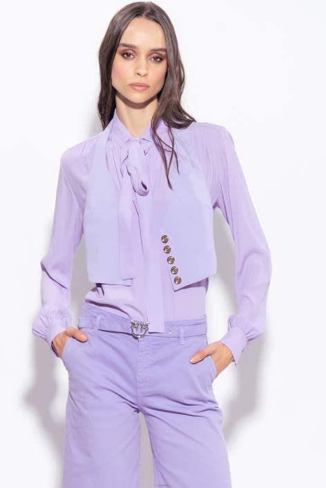 Nach oben | Pinko Flieder - dunkles Sorbet Neckholder-WesteZ4ZP335