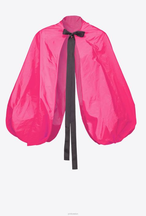 Nach oben | Pinko Fuchsia-Lila Taft-Achselzucken mit BallonärmelnZ4ZP384